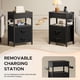 thumbnail image 2 of Mesa de Carga Lazzanto Nightstand Negra, 2 of 3
