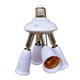thumbnail image 1 of 1pc 4 In 1 E27/E26 Light Socket Splitter Adapter, Standard LED Bulbs Converter, Medium Socket 4 Way With 360 Degrees Adjustable 180 Degree Bending, 1 of 2