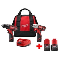 Kit Combinado De Taladro Inalámbrico Y Destornillador De Impacto Milwaukee M12