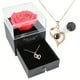 thumbnail image 1 of Eternal Love - Real Red Rose Necklace with Heart for Mom, Grandma, Wife, Girlfriend, Birthday, Anniversary, Romantic Gifts from Boyfriend, 1 of 5