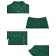 thumbnail image 5 of INSPIRE CHIC Conjunto de pijama familiar de Navidad a juego con botones y mangas largas con pantalones XS Verde [Mujeres], 5 of 5