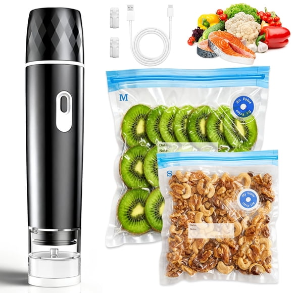 Selladora al vacío Cvqza Compact con succión de 100 KPA con 10 bolsas