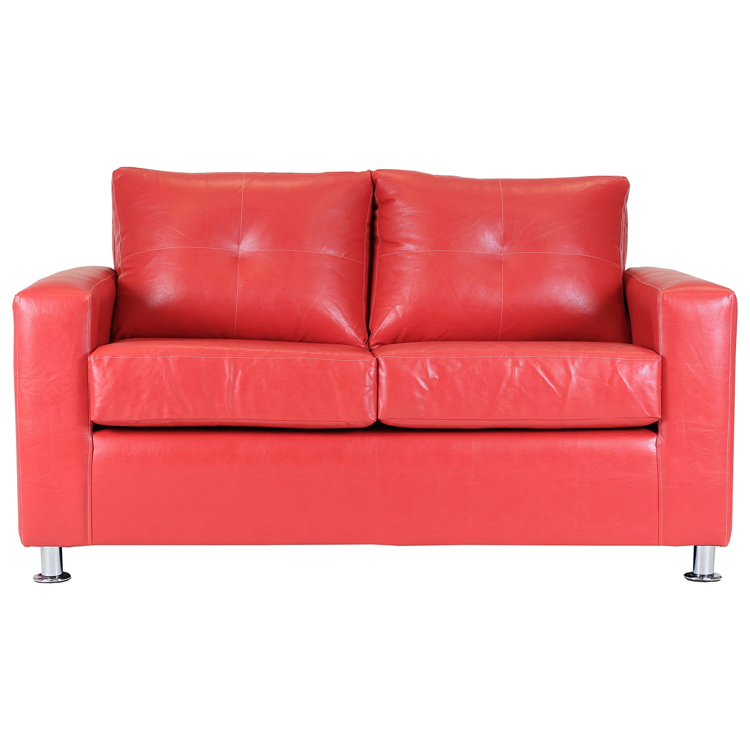 Muebles América - Sofá George 2 Cuerpos Rojo