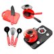 thumbnail image 1 of Juego De Cocina Portátil Para Ni?os, Juegos De Juguetes, Ollas, Sartenes Para Regalo De Cumplea?os, Ni?os Peque?os, Rojo Y Negro, 1 of 5