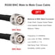 thumbnail image 2 of Cable BNC MOOKEERF de 61 cm macho a macho RG58 negro, 2 of 6