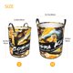 thumbnail image 5 of Cobra Kai Cesta de lavandería de gran capacidad redonda con asa, bolsa para ropa sucia plegable, almacenamiento para dormitorio, baño y lavadero 44x35 cm, 5 of 6