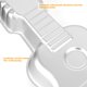 thumbnail image 4 of Molde para Pastel en Forma de Guitarra Cayanmydery de Aluminio 42 cm, 4 of 8