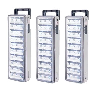 Mlab - Pack 3 Lámparas De Emergencia Led Con Batería Recargable