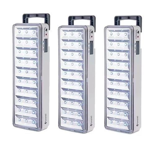 Mlab - Pack 3 Lámparas De Emergencia Led Con Batería Recargable