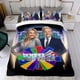 thumbnail image 4 of Rueda de la Fortuna Conjunto de sábanas temático, trío de piezas, cómodo y amigable con la piel, diseño único, regalo de decoración para el hogar para familiares, amigos y fans,135cm *200cm, 4 of 6
