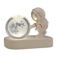 Ioensy - Luz De Noche De Bola De Cristal Para Lámpara De Globo De Cristal Para Niños, Decoración De Escritorio, Guardería, Luna