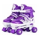 thumbnail image 1 of Patines 4 Ruedas Ajustable Artísticos Morado Para Niñas, 1 of 5