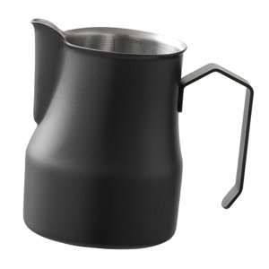 Magideal - Jarra Para Espumar Leche, Acero Inoxidable Con Báscula Jarra Para Espumar Leche Piezas De La Máquina De Espresso Jarra Para Vaporizar Espresso Para , 500Ml Negro