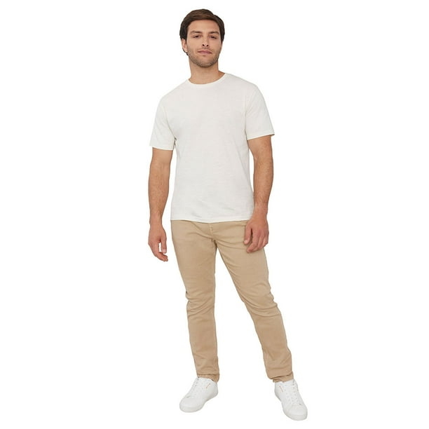 Pantalón Hombre Slim Fit 5 Pocket Camel Liso Corona