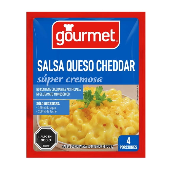Salsa Queso Cheddar (4 Porciones) Sobre, 35 g, 35 g