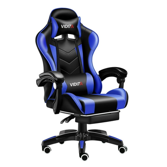 Silla Gamer Gx2000 Reclinable Profesional Con Reposapiés-azul