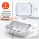 thumbnail image 2 of Recipientes de aluminio para alimentos Spare Essentials de aluminio, 1 kg (paquete de 55), 2 of 6