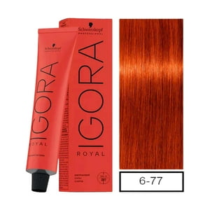 Schwarzkopf - Igora Royal 6-77 Rubio Oscuro Cobrizo Intenso + Oxigenta 20V