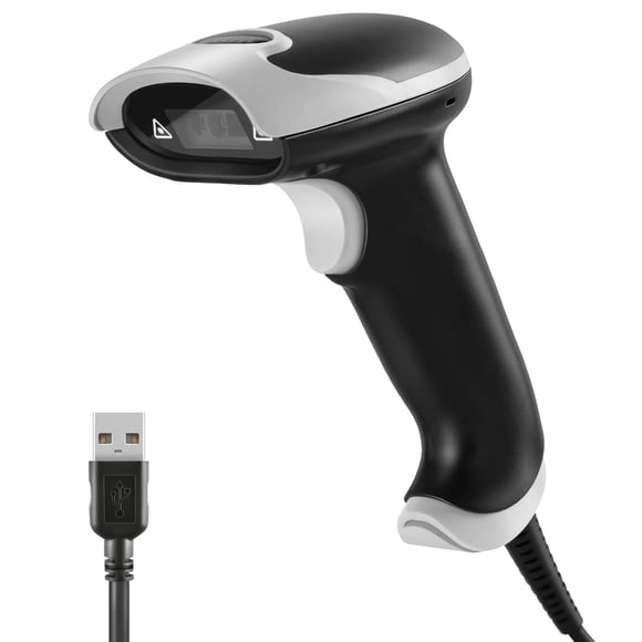 Lector de códigos de barras JRHC USB con cable Plug‑and‑Play 1D/2D