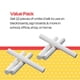 thumbnail image 5 of Tiza de pizarra sin polvo Chalk Pack School Smart, 12 unidades, color blanco, 5 of 8