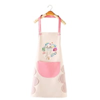 Handydeco - Delantal De Cocina Impermermeable Con Bolsillo Y Toallas