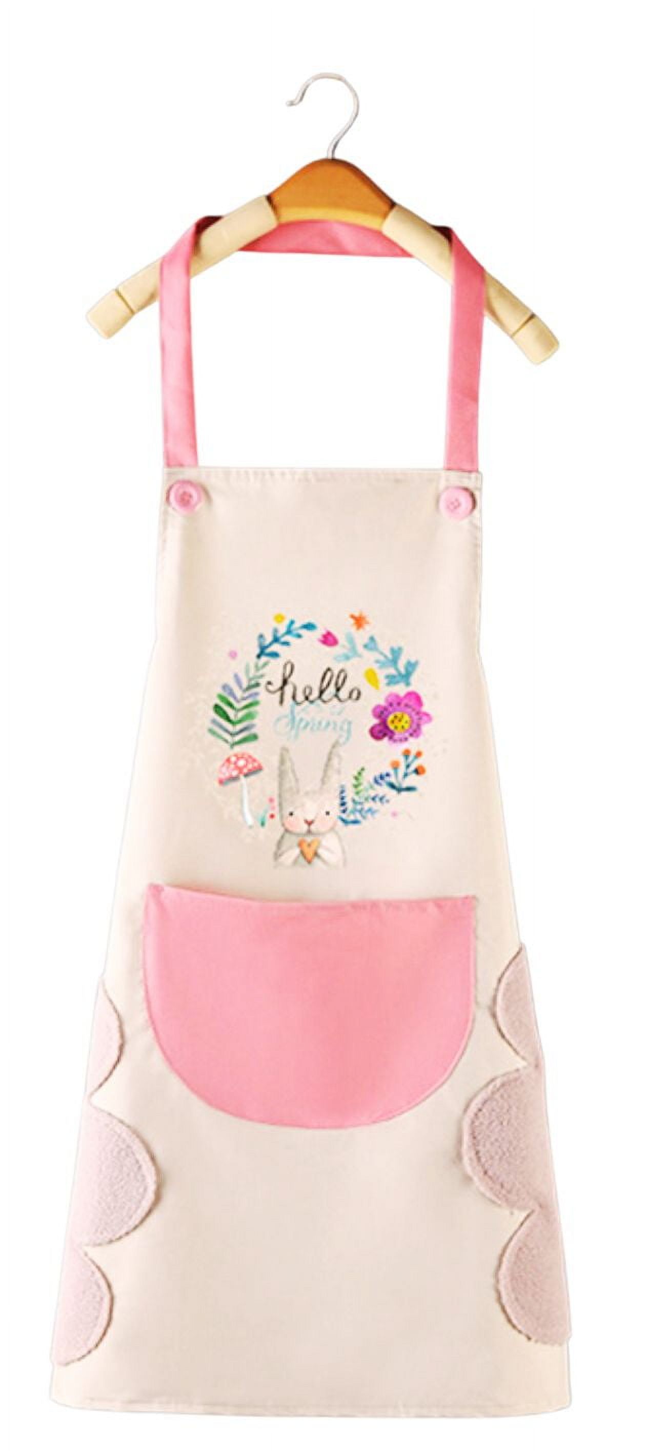 Handydeco - Delantal De Cocina Impermermeable Con Bolsillo Y Toallas