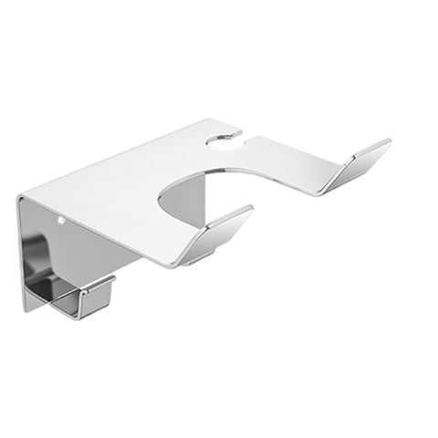 Ioensy - Soporte De Acero Inoxidable Para Secador De Pelo, Estante De Almacenamiento Para Pared, Baño, Peluquería, Plata
