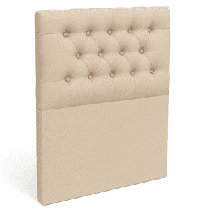 Ethan Desing - Respaldo De Cama 1.5 Plazas Beige Capitone