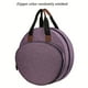 thumbnail image 3 of 1pc Round Embroidery Tool Storage Bag, Cross Stitch Storage Bag, Embroidery Projects Bag, Sewing Crafts Storage Tote Bag, Knitting Bags With Zipper Pockets Organiser For Embroidery Hoops, Charts And T, 3 of 3