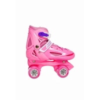 Genérico - Patines Rollers Niña Más Protectores Y Casco Talla M 33-36, Rosado