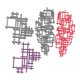 thumbnail image 3 of Matrices de corte NVZBL, 2 piezas, plantillas de rejilla irregular de acero, 3 of 5