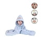 thumbnail image 1 of Toalla Para Bebé Con Capucha Celeste - Babymine, 1 of 4