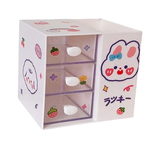 Ioensy - Caja De Almacenamiento De Cosméticos Multiusos Para Encimera Dormitorio Damas Beige