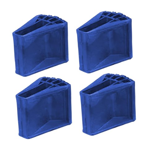 Ioensy - 4 Cubiertas Antideslizantes Para Patas De Escalera De Repuesto, Almohadillas Para Patas De Escalera De Mayor Estabilidad, Color Azul