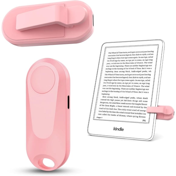 Control Remoto Pasa Páginas Kindle Paperwhite Oasis Usb C Rosado