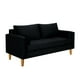 thumbnail image 2 of Sofa Sky 3c Felpa 04 Negro, 2 of 5