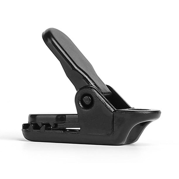10x Clips para Toldos de Lona, Clips para Tienda de Campaña, Clip para Cuerda Elástica, Reutilizables con Orificios, Abrazaderas para Toldos, Empuñadu negro