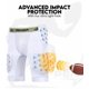 thumbnail image 4 of Faja de Fútbol Penveer 5 Almohadillas para Hombre, Blanca, con Bolsillo para Copa, 4 of 6