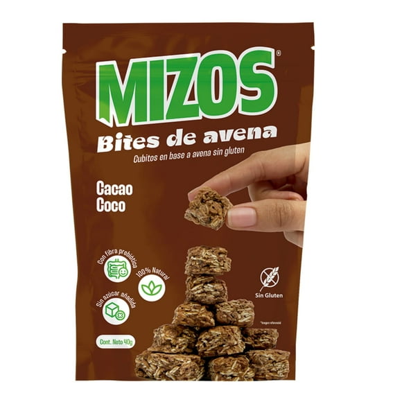 Bites De Avena Cacao Y Coco 40G, 40 g