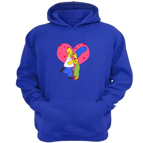 Genérico - Polerón Canguro Familia Amarilla Azul Talla L Unisex