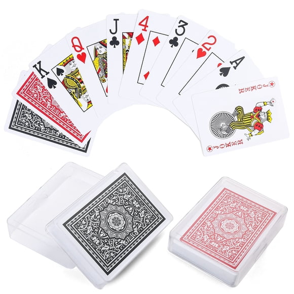 Barajas LotFancy, impermeables, Jumbo Index, 2 barajas de cartas