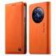 thumbnail image 1 of Funda Billetera de Cuero para [Realme 12 Pro/12 Pro Plus], Bloqueo RFID, Tarjetas y Soporte Naranja, 1 of 5