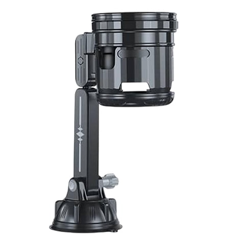 Ioensy - Portavasos Para Consola De Coche Con Ventosa, Accesorios Automotrices Para Tazas, Color Gris Largo