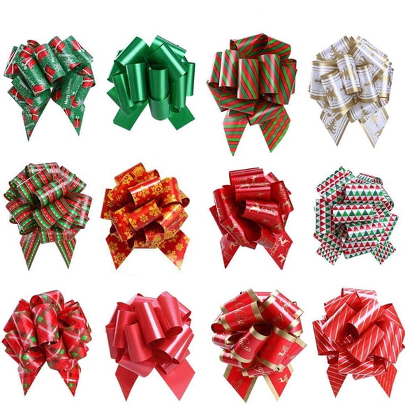 Lazos para Envolver Regalos de Navidad BOLZRA 12 piezas