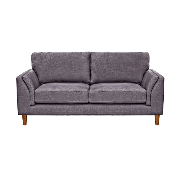 Sofá Milan 2C Con Resortes Pocket Lino Gris Oscuro