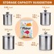 thumbnail image 3 of Juego de recipientes para alimentos Cooks Standard de acero inoxidable, 4 piezas, 3 of 9
