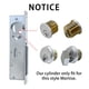 thumbnail image 5 of Cilindro de embutir AiSecure de latón con 2 llaves SC Keyway, paquete de 2, 5 of 7