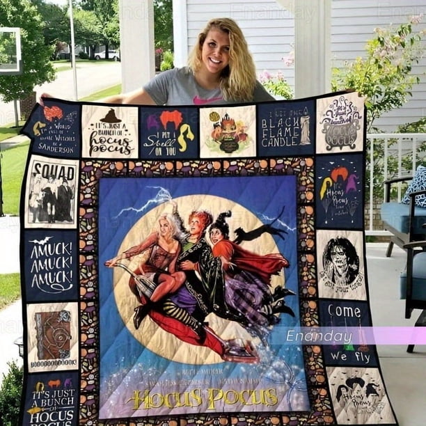 Hocus Pocus Quilt Hocus Pocus Movie Quilt Sanderson Sisters Quilt Horror Movie Quilt Funny Witch Quilt Gift For Women