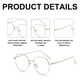 thumbnail image 3 of Gafas Blu-ray, gafas para leer/jugar/usar el ordenador/teléfono, gafas poligonales antifatiga, 3 of 5