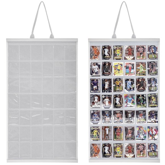 Estuche para Mostrar 42 Cartas Deportivas Famaster con Protección PVC Gris
